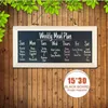 Blackboards 6 "x 12" Chalkboard MDF tr￤ram Magnet 15*30 cm Blackboard torrt torkning av krita br￤dminne med gratis tillbeh￶r 230217