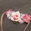 Telai da sposa MOLANS Boho Flower Bridal Sash Corda Tessuto Sposa Accessori per il matrimonio Elegante fascia in vita Pograph Dress Gown Belt