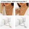 Pendant Necklaces Pearl Beads Choker With Cross Necklace For Women Trendy Charms Layered Beaded Chains 2023 Fashion Neck Jewelry