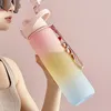 Water Bottle 1000ml Fashion Healthy Material Color Change Design Large Capacity Sports Plastic Drinking Bottles Eco-Friendly