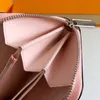 Escale Zipper Wallet Оптовая кожаная кошелька для мужчины/женского многоцветного дизайнера -держателя коротких карт женский кошелек классический карман молнии на молнии