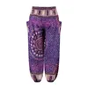 Dames broek vrouwen Boheemse bloemenprint lang 2023 mid taille vintage harem elastische boho strand broek plus maat