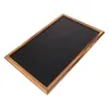 Прямоугольник Blackboards подвеса деревянные сообщения Blackboard Chalkboard Sign Sign Kids Writing Board Office School Supplies 230217