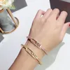 Designer armband armband voor vrouwen diamant hoogste tegenkwaliteit Verguld 18K Ingelegd met natuurlijk kristal Nooit vervagen jubileumcadeau 017