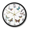 Orologi da parete numeri romani orologio moderno farfalle colorate con cucina camera da letto silenzioso orologio regalo regalo
