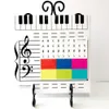 Blackboards 1 Set Magnetic Music Staff Board Erasable Paper Enjoyable Musical Theory Instruction Whiteboard Toy for Kids 230217