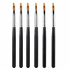 Nail Brushes UV Gel Gradient Ombre Painting Pen Drawing Brush Wooden Handle Art Tool Instruments Manicure Professionnel