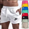 Short traspiranti a secco rapido da uomo Nuovi pantaloni da corsa a colori solidi sport pantaloncini di moda estiva stampa del marchio logo