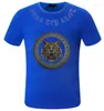 Men's T Shirts BORUNKE Designer Drop Rhinestone T-shirt Men Fashion For Holiday Asian Size S-4XL