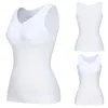 Shapers Women Feminino Longa seção abdômen Corpo de plástico com almofada de peito sem anel de anel de aço de roupa íntima colete elástico sem costura