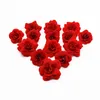 Dekorative Blumenkränze, 20 Stück, 3,5 cm, 5 cm, rote Rosen, künstliche Blumen, Heimdekoration, Zubehör, Hochzeit, DIY, Handgelenk, Blumen, Kopfschmuck, Festivalzubehör