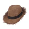 Berretti Cappello da cowboy occidentale Paglia Coppia Sombreros Vagueros Classico per la spiaggia estiva Po Puntelli Equitazione Viaggi