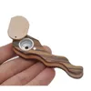 Smoking Pipes Creative handmade wooden pipe snake shaped bent rotating cap wooden pipe easy to carry