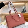 2023 Designer Women's Bag Rose Trianon Pink OnTheGo MM Tote Business Giant Monograms Womens Shopping Bag bicolor leather top handl209S