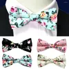 Bow Ties 3 Packs Men Cotton Floral Förbundet Wedding Tuxedo Bowtie Neckwear RSTIE0345A