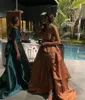 Formele prom -jurken Vintage een schouder Lange avond Abendkleider Dubai Pleit Robe de Soiree Party Growns 2023