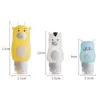 Storage Bottles 50/70/90ML Portable Silicone Dispensing Bottle Cute Cartoon Travel Lotion Shower Gel Shampoo Press Skin Care Tool