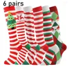 Sports Socks Compression Strumpor 3 par per uppsättning Compress Cycling Sock Basketball High för Chirstmas gåva