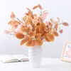 Decoratieve Bloemen Kransen Kunstbloemen Eucalyptus Bladeren Tak Nep Plant Decoratie voor Bruiloft Thuis Bloemstuk Blauw Roze Eucalyptus Decor