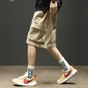 Mäns shorts koreanska mode casual shorts för män bekväma tröjor som kör hiphop löst kläder manliga militärgröna taktiska shorts j230219