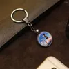 Schlüsselanhänger Anime 5 Zentimeter pro Sekunde Anhänger Schlüsselanhänger Akari Shinohara Schlüsselanhänger Takaki Touno versilberter Schlüsselhalter Schmuck