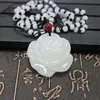 Pendant Necklaces Retro Chinese Style Natural White Rose Necklace Men's And Women'sJewelry Birthday Gift