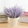 Decoratieve Bloemen Kransen 1/3Bundels Kunstmatige Lavendel Bloemen Plastic Nep Plant Bruiloft Bruidsboeket Binnen Buiten Huis Tuin Decoratie Kerstmis