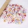 Decorative Flowers Wreaths 30Pcs 3cm Multicolor Daisy Flower Heads Mini Silk Artificial Flowers for Wedding Home Decoration Christmas Wreath Scrapbooking