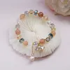 Bangle bijen kleurrijk kristal natural stone lucky armbanden vrouwen sieraden