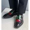 Handgjorda munkbandskor fullkorn l￤der l￤der mode mens formell kostym kl￤nningskor manliga oxfords snidade sko