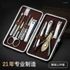 Kit per nail art 11 in 1 set per manicure tagliaunghie professionale pinza per unghie strumenti di bellezza forbici coltello regalo