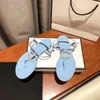 French designer Women Slippers Clip Toe Flat Sandals Summer T Tied Ladies Shoes Beach Casual Woman luxury Flip Flops Fashi4067789