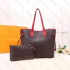 tote bag Designer bags handbag Totes wallet Fashion Leather messenger old flower Brown lattice MM shoulder Women Bags High Capacity Composite Shopping bagss 01