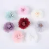 Dekorative Blumenkränze, 10 Stück, Chiffon-Blumen, DIY-Blumen, Kopfbedeckung, Hut, Kleid, Dekorationen, Kleidung, Accessoires, Haarschmuck, künstliche Blumen, T230217