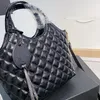 Модная сумка сумка мини -женское сумок дизайн клетчатки металлические логотип повседневная сумка для плеча