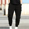 Streetwear Hip Hop Pant Black Harem Men Men Elastyczny talia Punk Punk Punty z wstążkami swobodne szczupłe spodnie Jogger Men Hip Hop Spodni NEW2006087054