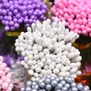 Decorative Flowers Wreaths 130/260 3mm Artificial Flower Double Heads Stamen DIY Fake Flower Berries DIY Wedding Party Scrapbook Accessories Christmas Deco