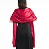 Schals Seidige lange Satin-Tücher und Wraps für Damen, Abendkleider, Schal, elegante Braut, Brautjungfer, Shurgs, Hochzeit, Boleros, Wraps, Schals