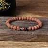 Strand Retro Healing Natural Tibetan Dzi Agates Bracelets Buddha Vajra Bodhi Tiger Eye Lucky Women Rudraksha Jewelry