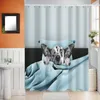 Shower Curtains 12 Hooks 3D Prints Bath Waterproof Screen For Bathroom Home Decoration Polyester Fabric Washable Curtain