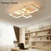 Ceiling Lights White Luxury Chandelier For Kitchen Living Room Hall Office Modern With Remote Led Loft Chandeliers