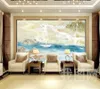 Wallpapers Papel De Parede Mountains And Flowing Water Wallpaper Mural Living Room Bedroom Sushi Shop Restaurant Home Decor