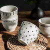 Cups Saucers Antowall Japanse theekop retro huishouden creatieve keramische theekopjes hoog niveau liefhebbers drinken drinken