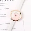 Armbandsur Top Fashion Women's Luxury Leather Quartz armbandsur Golden Ladies Watch Simple Green Women Dress Clockwristwatches Wristwa