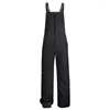 Skiing Pants Women Ski Bib Professional Black Color Overalls Outdoor Sport Keeping-warm Snowboard Pant Trousers XL