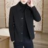 Men's Wool & Blends 2023Print Main Push Models Woolen Coat Autumn And Winter Short Jacket Will22