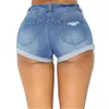 Women's Shorts Arrival Casual Summer Denim Women High Waist Rolled Hem Sexy Jeans Short Pants 2023
