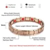 Link Bracelets Chain Trendy Germanium Bracelet For Women Men Stainless Steel Health Care Energy Power Casual Jewelry