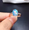 Cluster Rings Arrival Natural And Real Opal Ring Wedding Engagement For Women 925 Sterling Silver