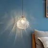 مصابيح قلادة حديثة LED قذيفة زجاجية مصابيح الطعام شنقا مصباح غرفة المعيش
